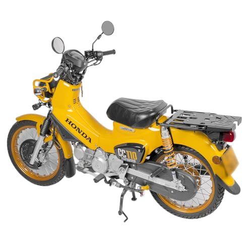 R★HI-LINE バイク リアキャリア CC110 クロスカブ (JA45/JA60)専用 延長キャリア スチール製 丈夫 耐荷重15KG リアボックス トップケース対応 バイク 荷台 カブ カスタムパーツ 外装 アクセサリー 日本語取扱説明書付き
