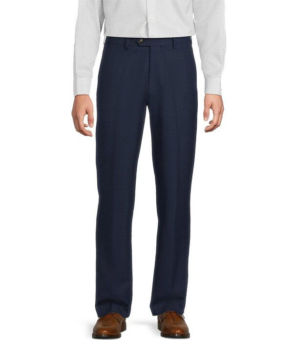 ラウンドトゥリーアンドヨーク メンズ ボトムス カジュアルパンツ ウール Roundtree Yorke Gold Label Classic Fit Wool Dress Pants Navy ネイビー
