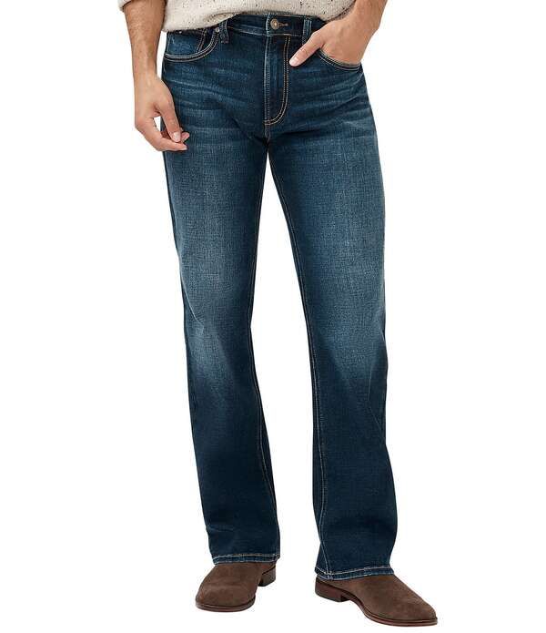 シルバー ジーンズ メンズ ボトムス デニムパンツ リラックスフィット ストレート Silver Jeans Co Zac Relaxed Fit Straight Leg Mid Flex Jeans Indigo インディゴ