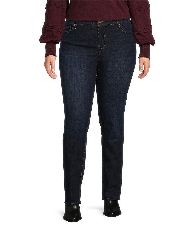 コード ブルー レディース ボトムス デニムパンツ ストレート プラスサイズ チェルシー ジーンズ Code Bleu Plus Size Chelsea Straight Leg Jeans Midnight