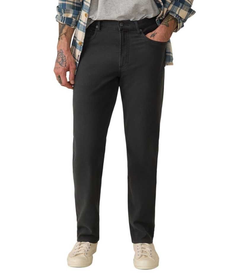 ファレティ メンズ ボトムス カジュアルパンツ パイル Faherty Stretch Terry 5Pocket Slim Pants Onyx Black ブラック