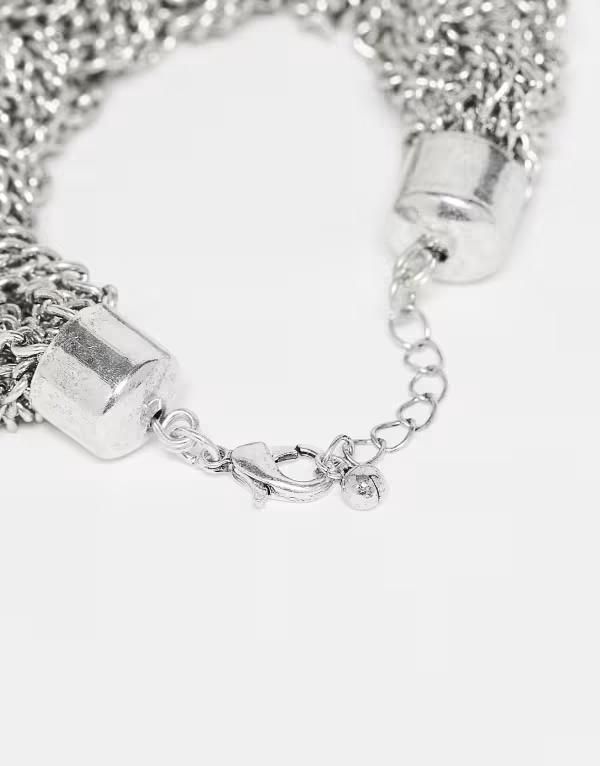 リクレイム ヴィンテージ レディース アクセサリー ブレスレット・バングル・アンクレット Reclaimed Vintage Unisex chunky bracelet tone Silver シルバー リクレイム ヴィンテージ レディース アクセサリー ブレスレット・バングル・アンクレット Reclaimed Vintage Unisex chunky bracelet tone Silver シルバー