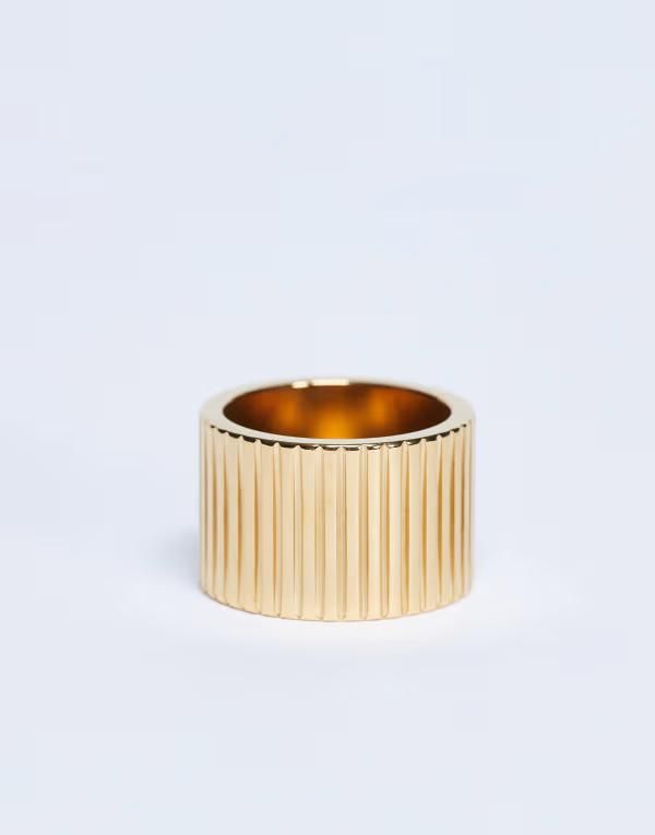 トップショップ レディース アクセサリー リング Tシャツ Topshop Rhodes waterproof stainless steel ring GOLD ゴールド 6,826円