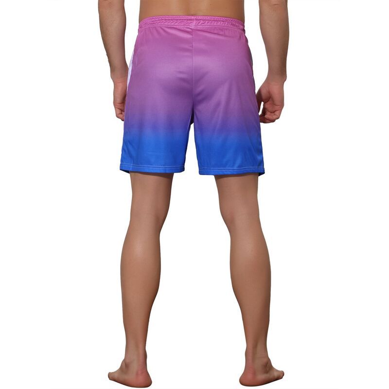 Lars Amadeus メンズ 水着 ハーフパンツ・ショーツ ショートパンツ コントラスト Lars Amadeus Mens Contrasting Colors Patterned Beach Swimming Board Shorts Blue ブルー Lars Amadeus メンズ 水着 ハーフパンツ・ショーツ ショートパンツ コントラスト Lars Amadeus Mens Contrasting Colors Patterned Beach Swimming Board Shorts Blue ブルー