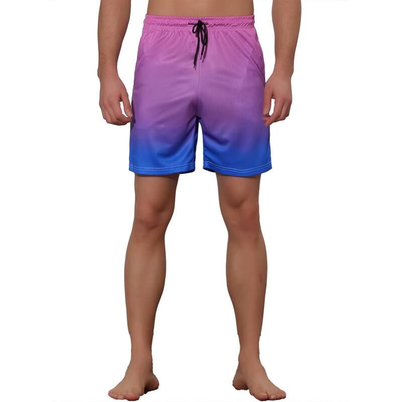 Lars Amadeus メンズ 水着 ハーフパンツ・ショーツ ショートパンツ コントラスト Lars Amadeus Mens Contrasting Colors Patterned Beach Swimming Board Shorts Blue ブルー Lars Amadeus メンズ 水着 ハーフパンツ・ショーツ ショートパンツ コントラスト Lars Amadeus Mens Contrasting Colors Patterned Beach Swimming Board Shorts Blue ブルー