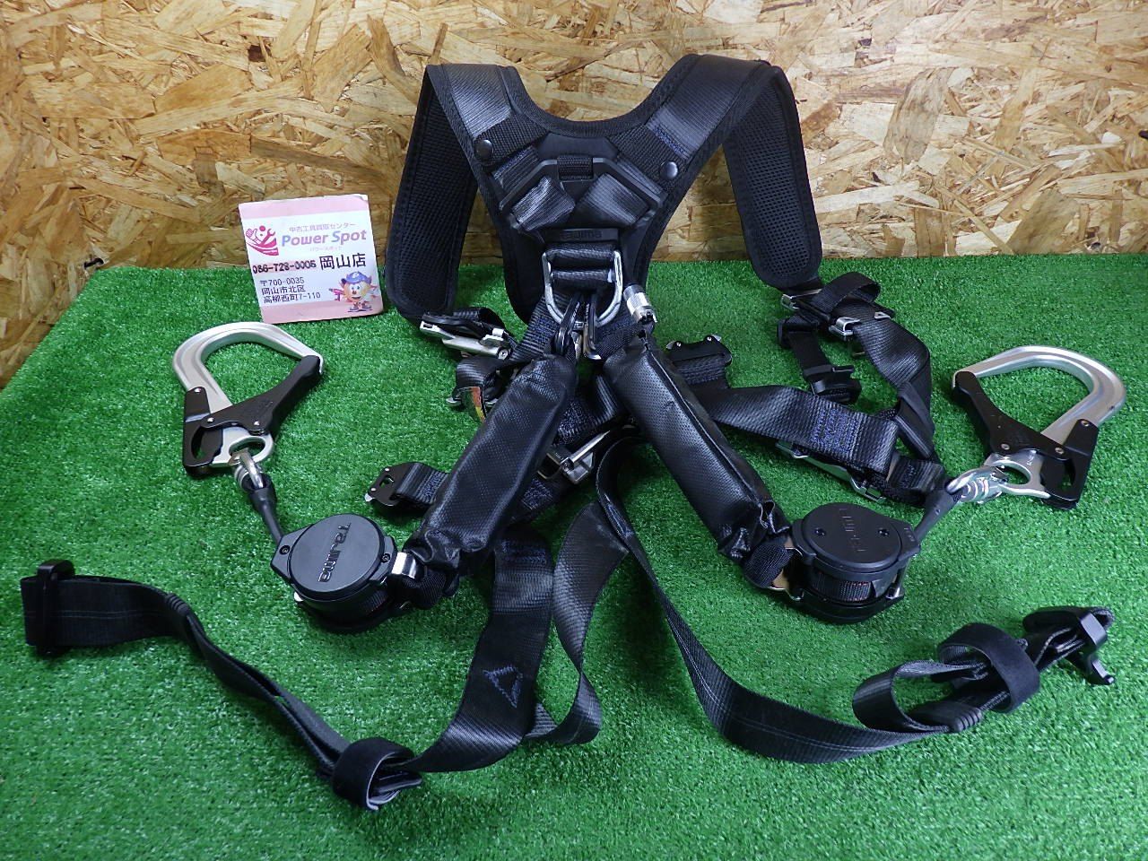 タジマ ハオル？ フルハーネス フリーサイズ ダブルランヤード 墜落制止用器具の規格 安全帯 工具 Tajima 中古品