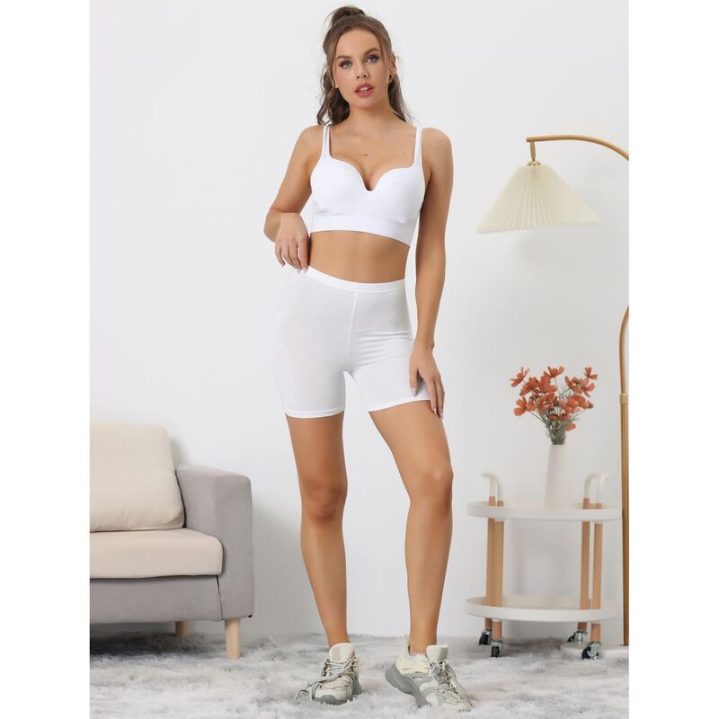 アレグラ ケー レディース ボトムス カジュアルパンツ ショートパンツ ALLEGRA K 3 Packs Womens Midthigh Boxer Underwear Full Coverage Soft Stretch Boyshorts Panties