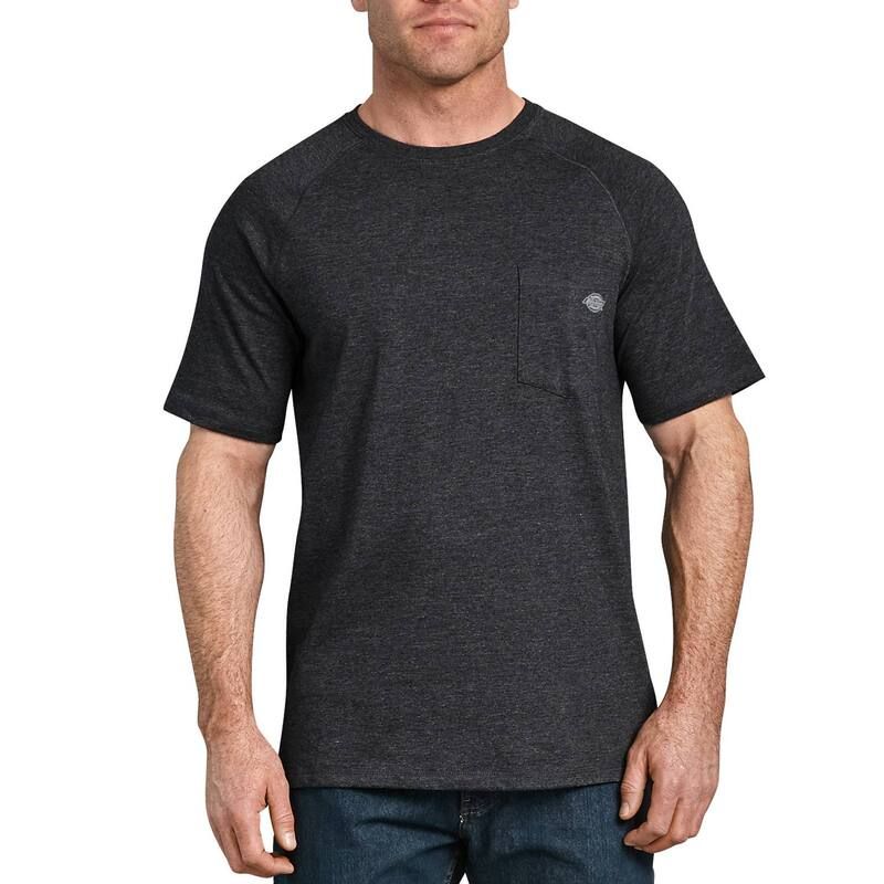 ディッキーズ メンズ トップス Tシャツ Mens Dickies Temp iQ Performance Cooling Tee Knit Black Heather ブラック