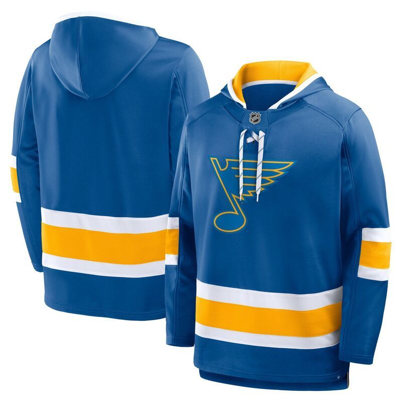 ファナティクス メンズ トップス Tシャツ フリース パーカー Mens Fanatics Blue St Louis Blues Prime Time Fleece Hoodie Blue ブルー
