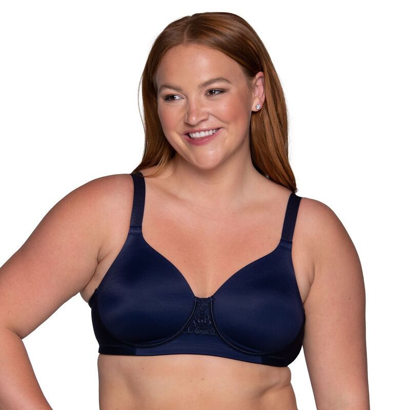 バニティフェア レディース アンダーウェア ブラジャー Vanity FairR Beauty Back Smoother FullFigure Wireless Bra 71380 Ghost Navy ネイビー