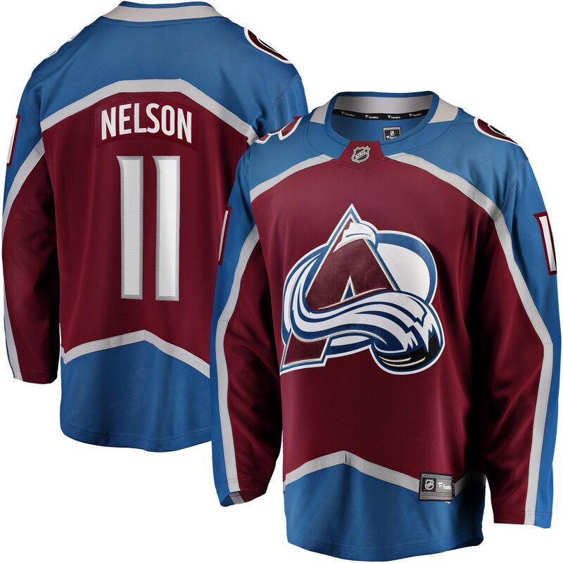 ファナティクス メンズ トップス Tシャツ ジャージー Mens Fanatics Brock Nelson Burgundy Colorado Avalanche Home Breakaway Jersey Ava Med Re バーガンディ