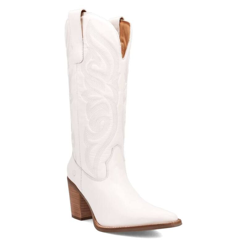 ディンゴ レディース シューズ ブーツ・レインブーツ レザー Dingo Hensley Womens Leather Boots White ホワイト