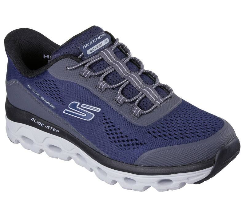 スケッチャーズ メンズ シューズ スニーカー Skechers Hands Free Slipins GlideStep Sole Menshoes Navy ネイビー