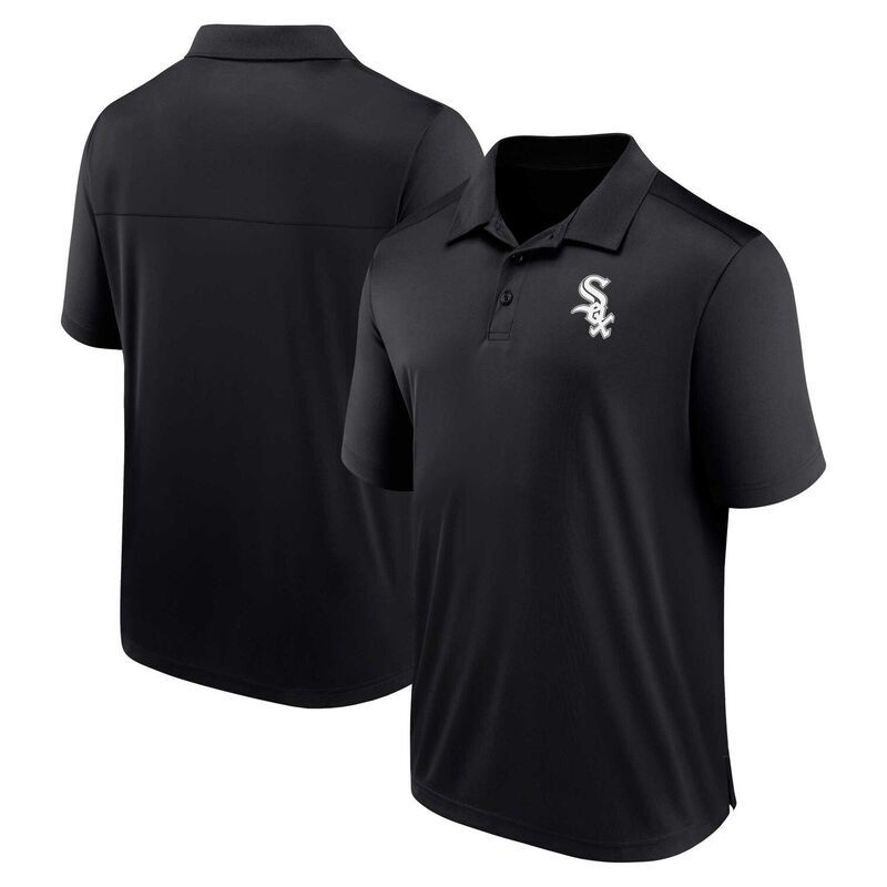 アンブランデッド メンズ トップス Tシャツ ポロシャツ ロゴ Unbranded Mens Fanatics Branded Black Chicago White Sox Logo Polo Sox Black ブラック