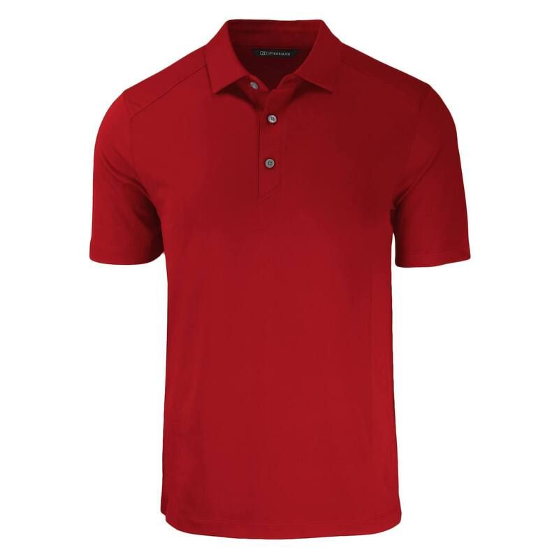 カッターアンドバック メンズ トップス Tシャツ ポロシャツ トール Cutter Buck Forgeco Stretch Recycled Mens Big Tall Polo Cardinal Red レッド