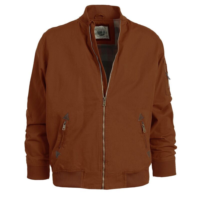 ジョベルティ メンズ アウター ジャケット・ブルゾン コットン Gioberti Mens 100 Cotton Sportwear Full Zipper Twill Bomber Jacket Copper