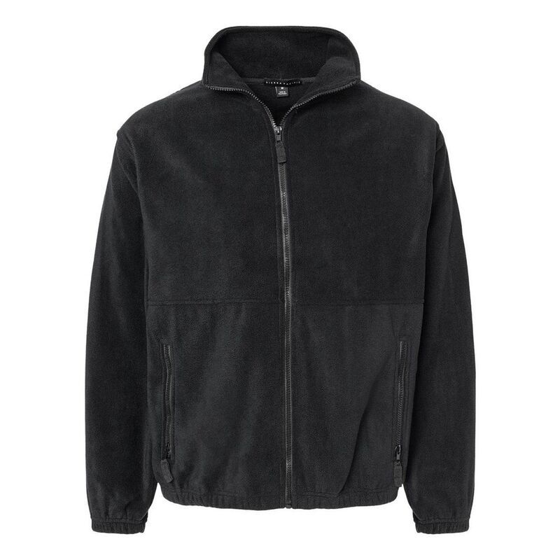 バーンサイド メンズ アウター ジャケット・ブルゾン フリース Burnside Polar Fleece FullZip Jacket Black ブラック