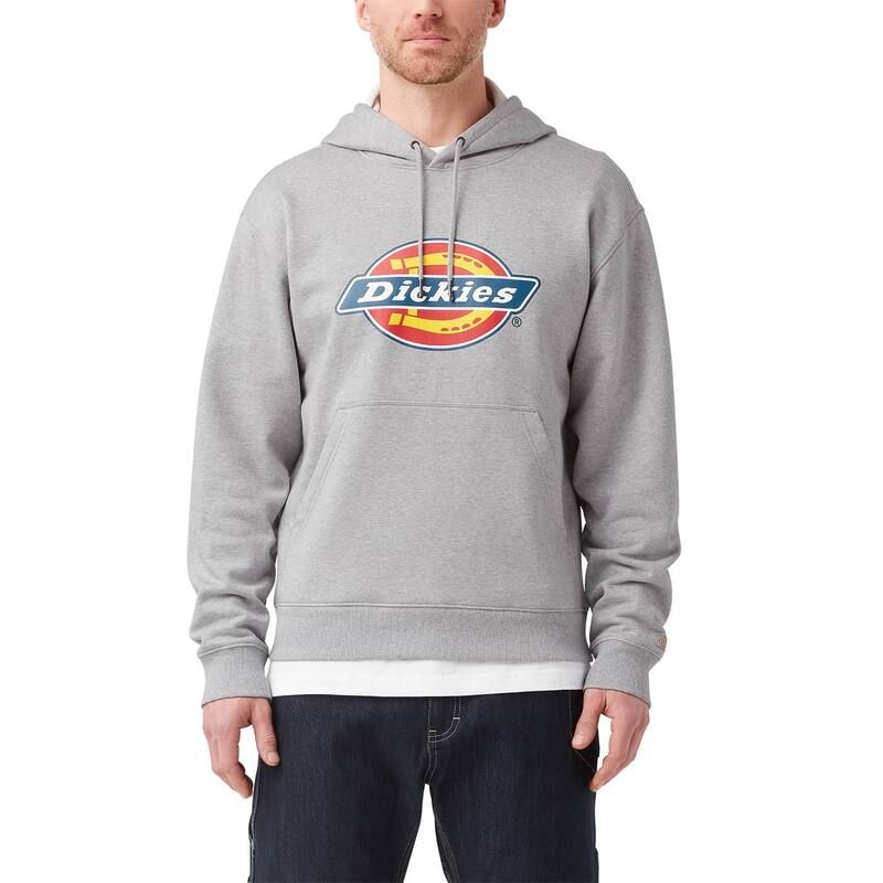 ディッキーズ メンズ トップス Tシャツ ロゴ パーカー Mens Dickies Waterepellent LogoSleeve Hoodie Logo Heather Gray グレー