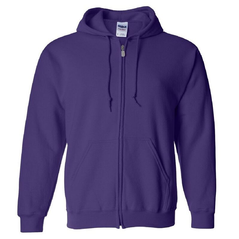 ギルダン メンズ トップス Tシャツ スウェット Gildan Heavy Blend Unisex Adult Full Zip Hooded Sweatshirtopurple パープル