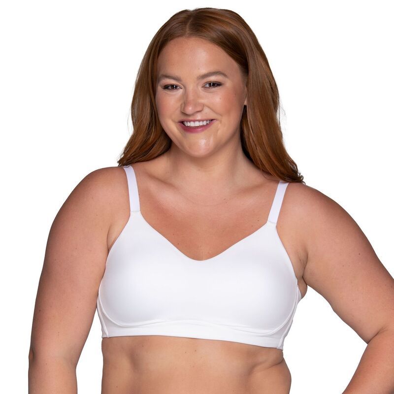 バニティフェア レディース アンダーウェア ブラジャー Vanity FairR Beauty BackR Simple Sizing Wireless Bra 72118 Star White ホワイト