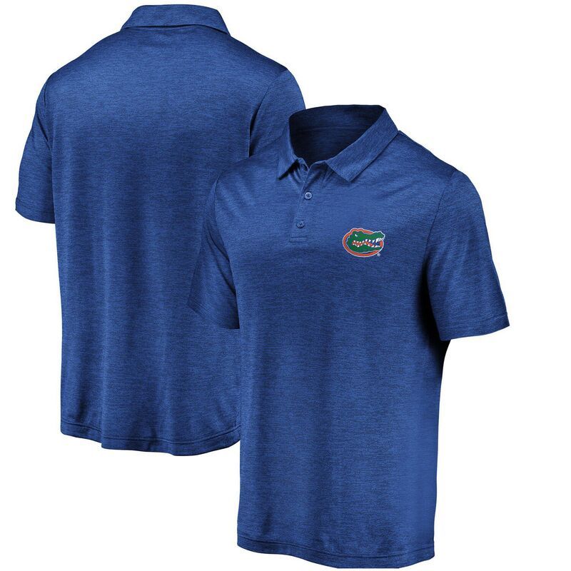 アンブランデッド メンズ トップス Tシャツ ポロシャツ ロゴ Unbranded Mens Fanatics Branded Royal Florida Gators Primary Logo Striated Polo Fld Blue ブルー