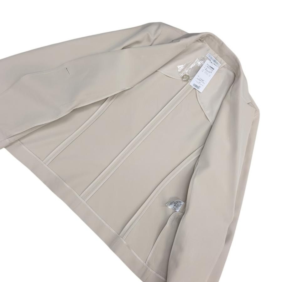 未使用品 NARACAMICIE 30-51-21-721 ナラカミーチェ 強撚合繊 ストレッチテーラードジャケット ベージュ系 サイズ 4