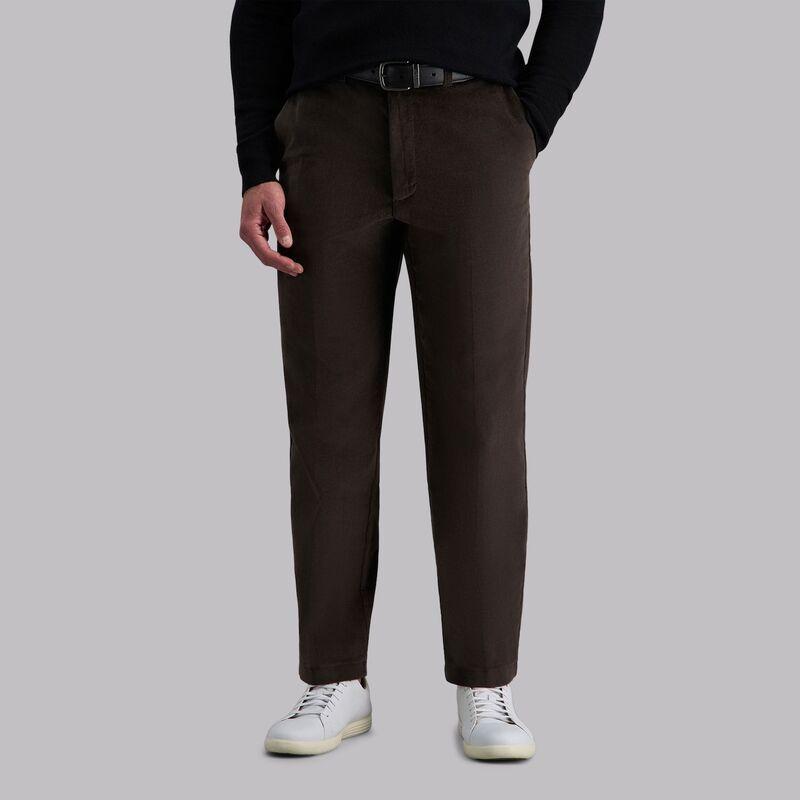 ハガー メンズ ボトムス カジュアルパンツ コーデュロイ Mens Haggar ClassicFit Stretch Expandable Waistband Corduroy Pants Espresso