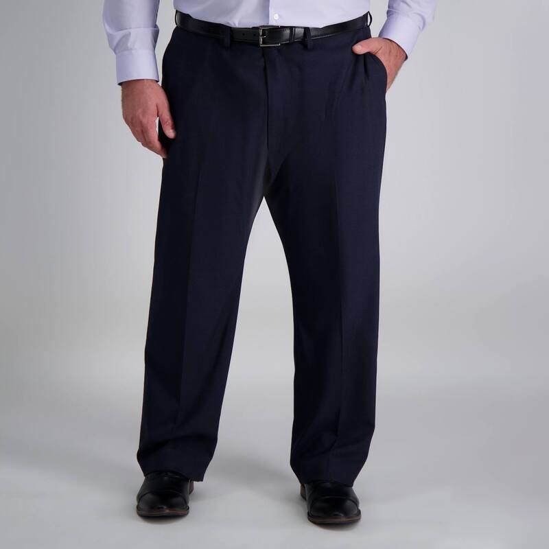 ハガー メンズ ボトムス カジュアルパンツ トール Big Tall JM Haggar Classic Fit Flat Front Dress Pants Dark Navy ネイビー