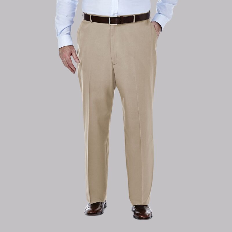ハガー メンズ ボトムス カジュアルパンツ トール Big Tall Haggar Premium NoIron Khaki Stretch ClassicFit FlatFront Expandable Waist Pantsand サンド