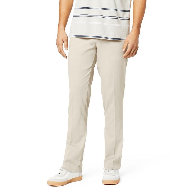 ドッカーズ メンズ ボトムス カジュアルパンツ Mens Dockers Easy Khaki Slim Stretch FlatFront Pants Cloud カーキ