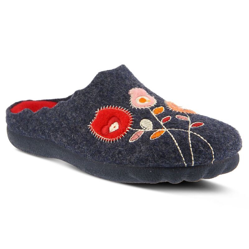 フレクサス レディース シューズ サンダル Flexus by Spring Step Wildflower Womens Mules Navy ネイビー
