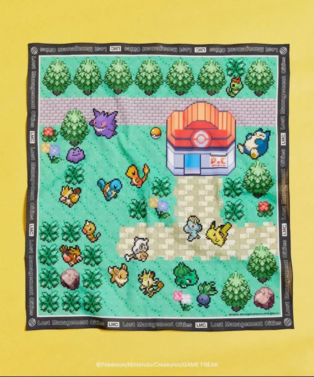 ポケットモンスター LMC 픽셀アート バンダナ