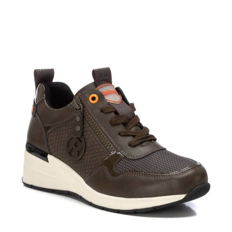 リフレッシュ レディース シューズ スニーカー Refresh Womens Wedge Sneakers By XTI Khaki Green グリーン