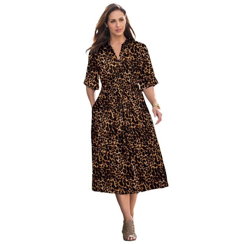 ジェシカロンドン レディース トップス ワンピース プラスサイズ シャツ デニム Jessica London Womens Plusize Soft Denim Shirtdress Dark Olive Green グリーン