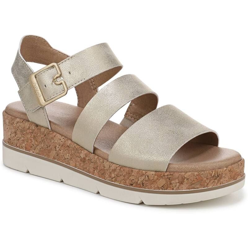 ドクター・ショール レディース シューズ サンダル プラットフォーム Dr Scholls Once Twice Womens Platform Sandals Gold ゴールド