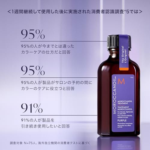 【新品】【 MOROCCANOIL 公式ストア 】 モロッカンオイル トリートメント パープル 50ml (アルガンオイル, 紫色素配合/スタイリング剤) カラーケア なめらか ツヤ髪/洗い流さないトリートメント 8dc10acf