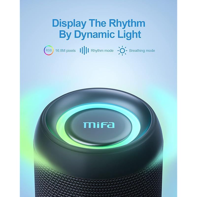 MIFA A90 Bluetoothスピーカー IPX7防水 60W大音量 ワイヤレスステレオ対応 RGB LEDライト 30時間連続再生 Micro SDカード対応 TWS機能 USB C充電 保護ケース・ポータブルストラップ付き MIFA A90 Bluetoothスピーカー IPX7防水 60W大音量 ワイヤレスステレオ対応 RGB LEDライト 30時間連続再生 Micro SDカード対応 TWS機能 USB C充電 保護ケース・ポータブルストラップ付き