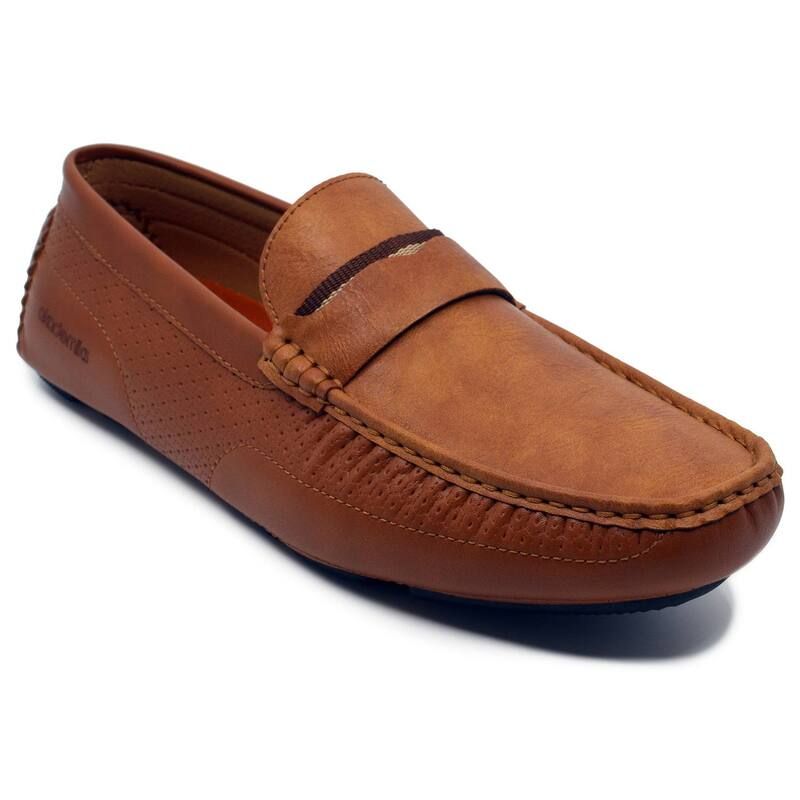 アカデミクス メンズ シューズ スリッポン・ローファー Akademiks Tabor Mens Loafers Tan タン