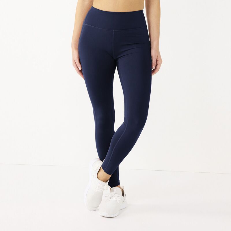 Tek Gear レディース ボトムス カジュアルパンツ レギンス ハイウエスト Womens Tek Gear UltrastretchighWaisted Side Pocket FullLength Leggings Navy Romance ネイビー
