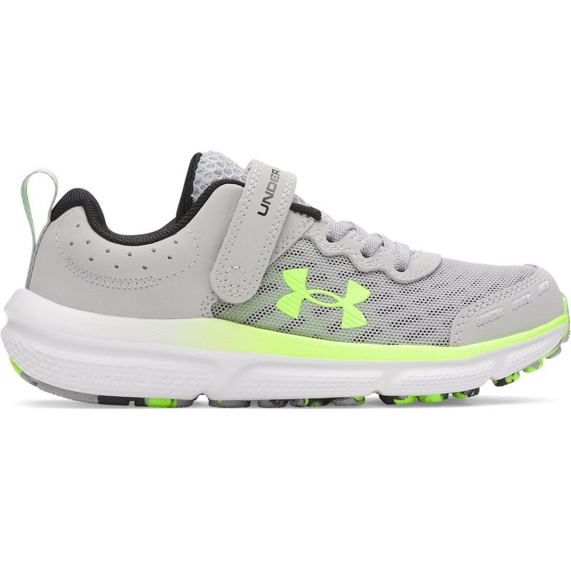 アンダーアーマー レディース シューズ スニーカー Under Armour Preschool Assert 10 AC Kids Running Shoes Mod Gray Green グレー