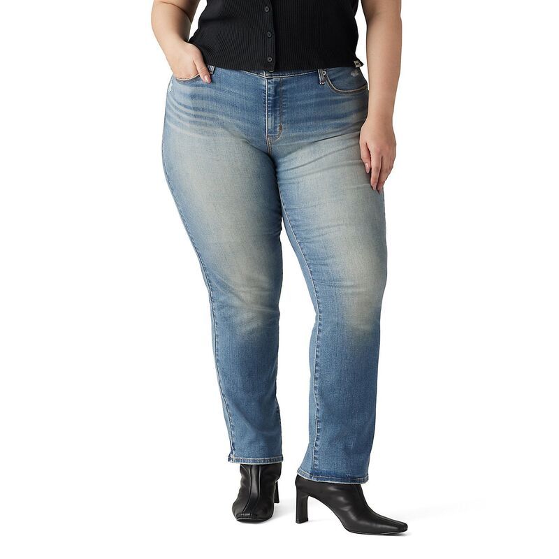 リーバイス レディース ボトムス デニムパンツ プラスサイズ ジーンズ Plusize Levis Classic Straight Jeans Cave Wall