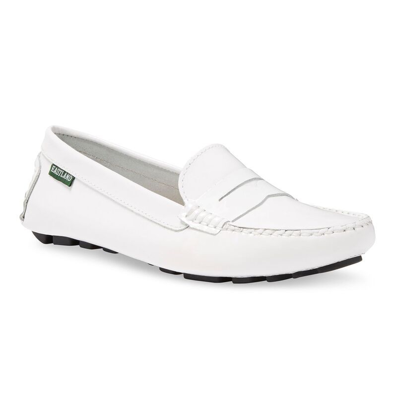 バンス レディース シューズ スリッポン・ローファー Vance Co Eastland Patricia Womens Loafers White Patent ホワイト
