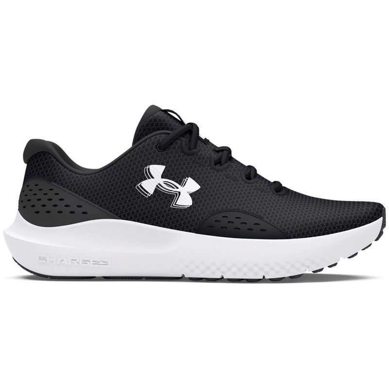 アンダーアーマー メンズ シューズ スニーカー Under Armour Surge 4 Mens Running Shoes Black Gray White ホワイト