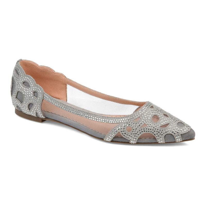 ジュルネ コレクション レディース シューズ サンダル Journee Collection Batavia Womens Flats Gray グレー