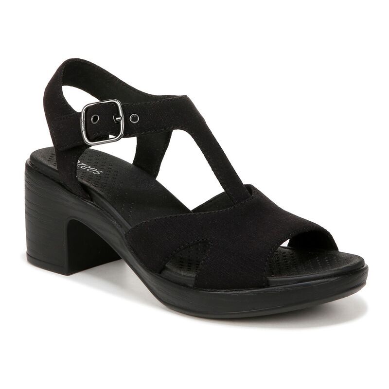 ビジーズ レディース シューズ サンダル Bzees Everly Womenstrappy Sandals Black Denim ブラック