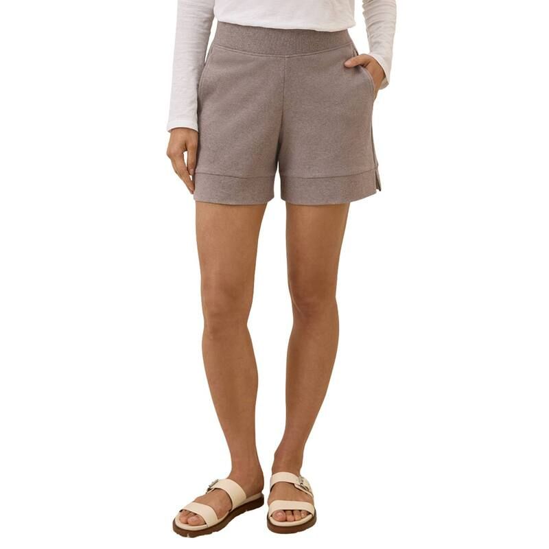 パクト レディース ボトムス ハーフパンツ・ショーツ コットン Pact Airplane Pull On Short Made With Organicotton Deep Taupe Heather ヘザー