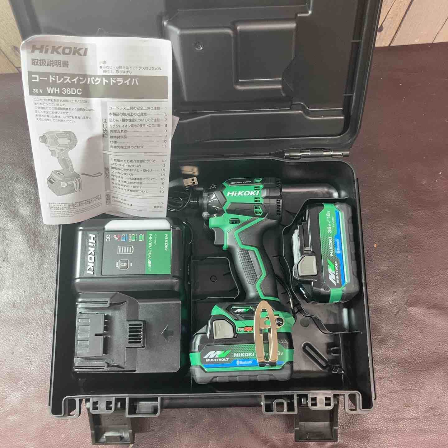 【未使用(店頭展示品)】ハイコーキ(HIKOKI ※旧:日立工機) コードレスインパクトドライバー WH36DC(2XPSZ)(L)【東大和店】