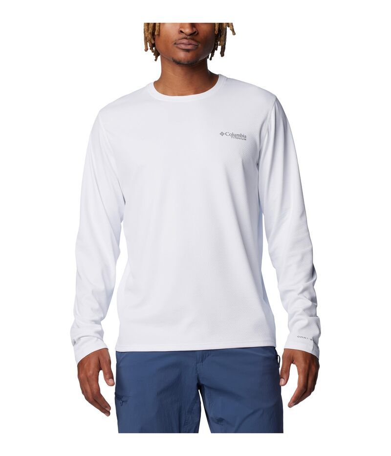 コロンビア メンズ トップス シャツ Columbia Summit Valley Long Sleeve Crewhite ホワイト