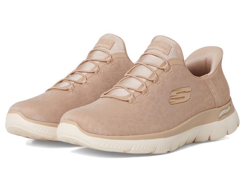 スケッチャーズ レディース シューズ スニーカー SKECHERS Arch Fit Summits Hands Free SlipIns BlackRosegold ブラック