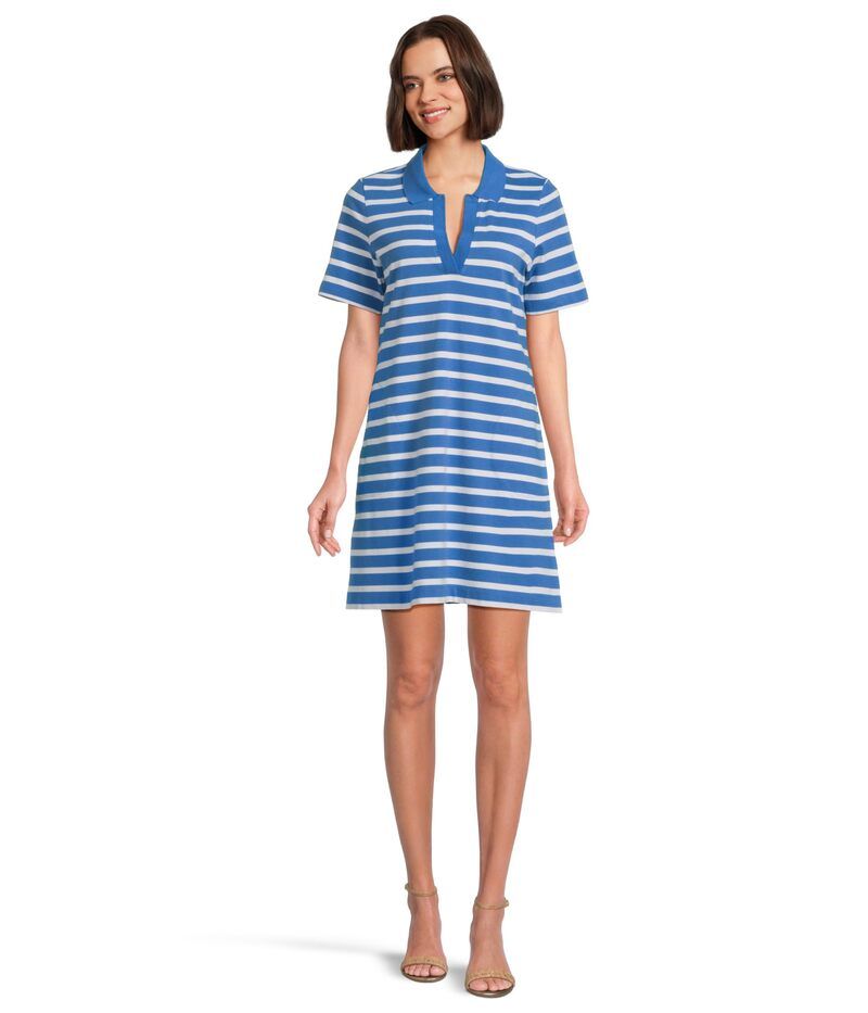 トッミーバハマ レディース トップス ワンピース Tommy Bahama Coastal Cabana Short Sleeve Dress Palace Blue ブルー